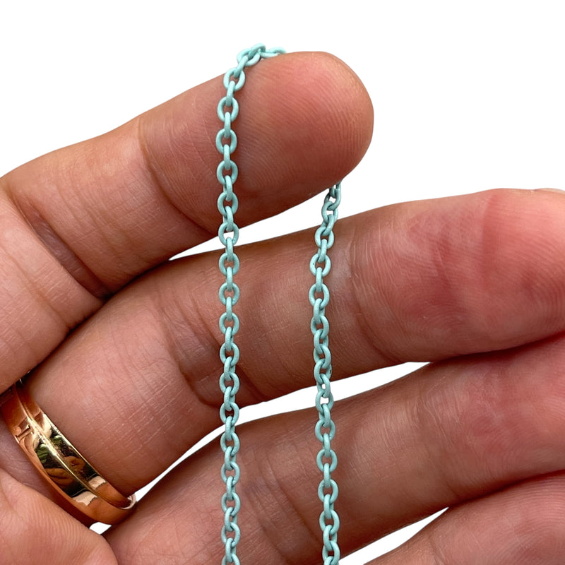 Losolo 2.6mm Stainless Steel Chain Turquoise