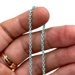 Losolo 2.6mm Stainless Steel Chain Turquoise