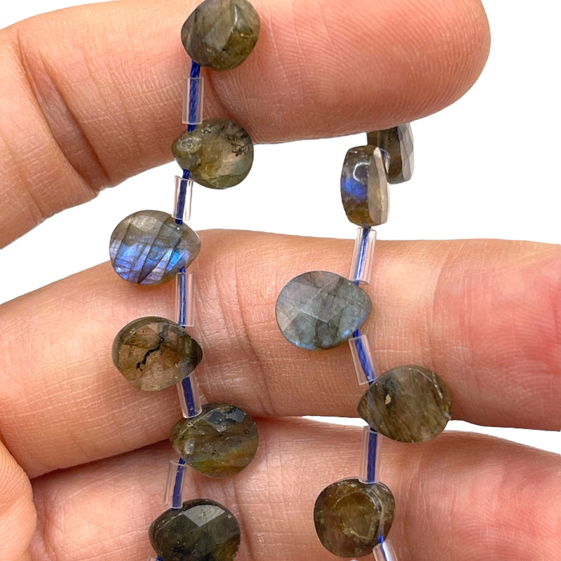 10x8mm Flat Teardrop Cut Labradorite