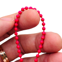 Losolo 3mm Ball Chain Stainless Steel Chain Fuchsia