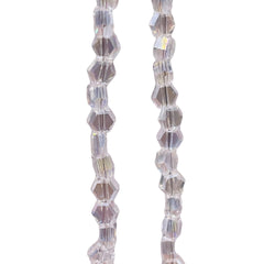 4mm Hexagon Glass Crystal Clear AB