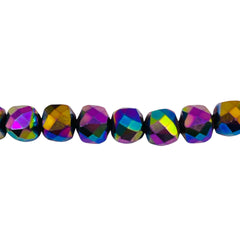 7x7mm Cube Hematite Rainbow
