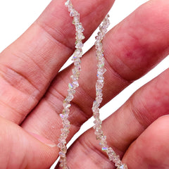 2.5mm Triangle Glass Crystal Sage AB