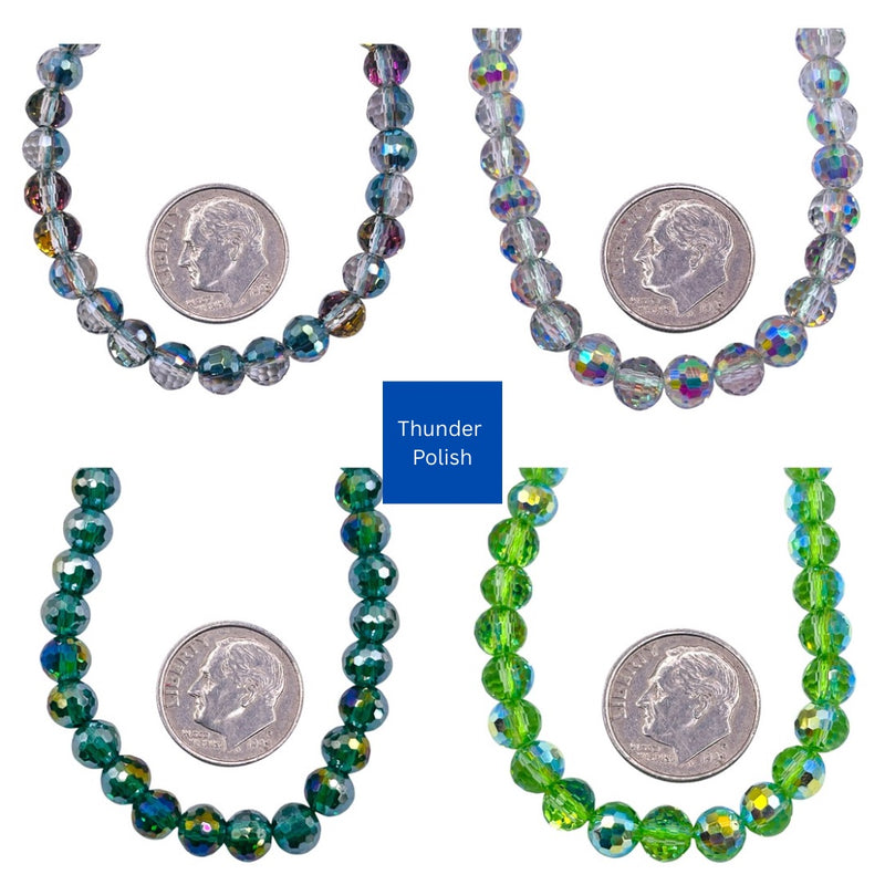 6mm Round Disco Cut Glass Crystal Package Deal