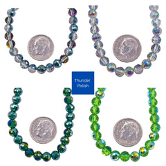 6mm Round Disco Cut Glass Crystal Package Deal