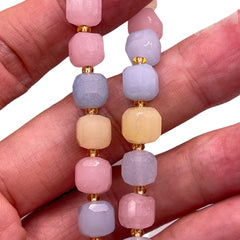 8mm Cube Morganite