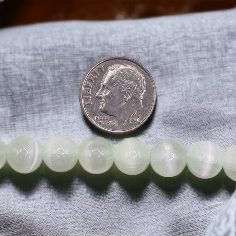 8mm Super Cat Eye(Gypsum) Green