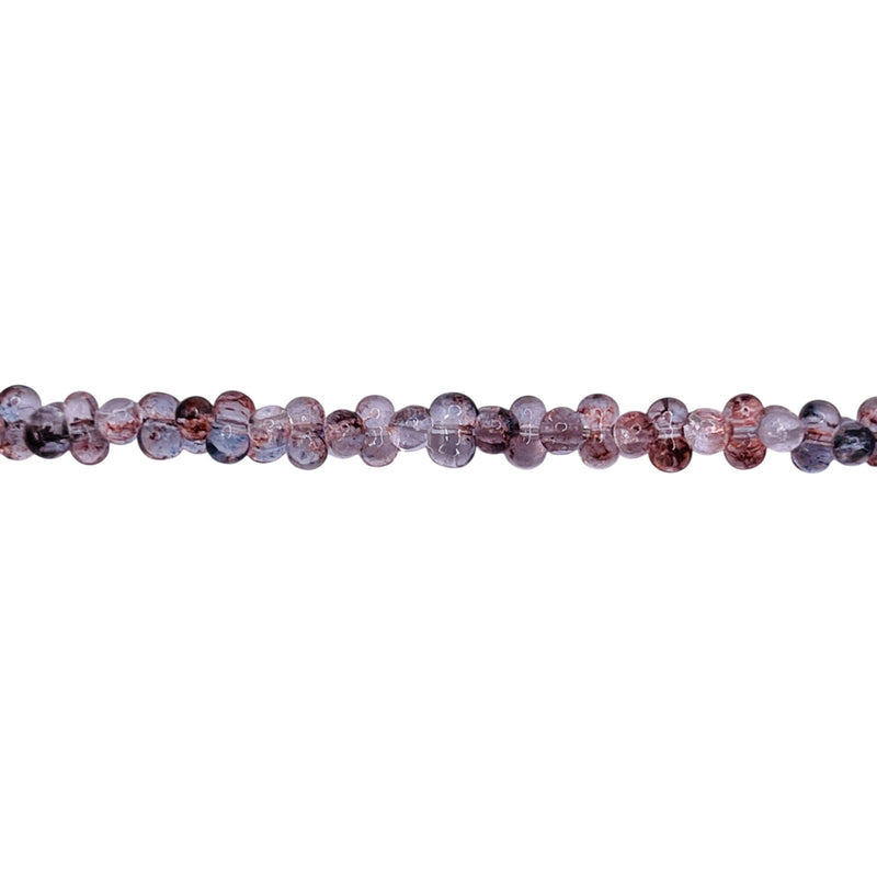 4.5mm Thunder Polish Glass Crystal Peanut Smokey Gray