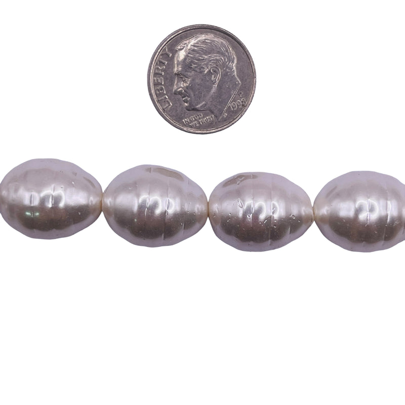 16x12mm Oval Shell Pearl