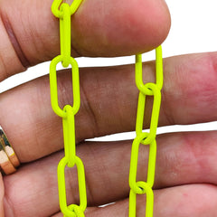 Losolo 16.5x7.5mm Stainless Steel Chain Yellow