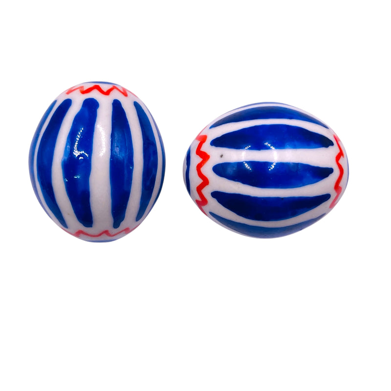 40x33mm Handmade and painted Porcelain
