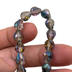 9x8mm Teardrop Glass Crystal Violet Dream