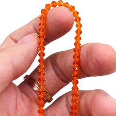4mm Thunder Polish Glass Crystal Bicone Sun