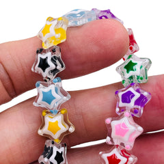 13mm Star Lampwork Glass