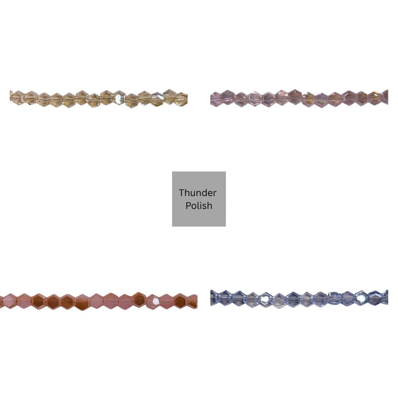 4mm Hexagon Glass Crystal Package Deal