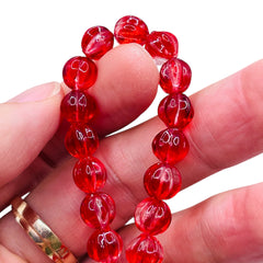 8mm Pumpkin Glass Halloween Theme
