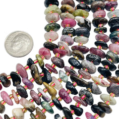 8 to 10mm Tourmaline Center Drilled