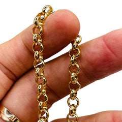 Losolo 6mm Stainless Steel Chain 18K Gold Plated