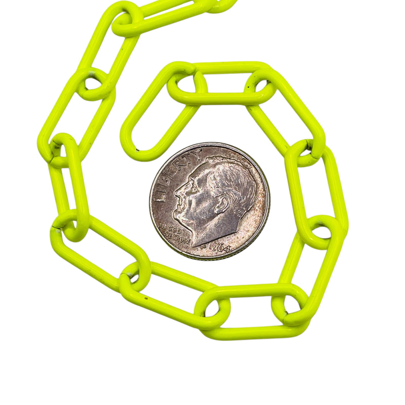 Losolo 16.5x7.5mm Stainless Steel Chain Yellow