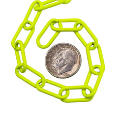 Losolo 16.5x7.5mm Stainless Steel Chain Yellow