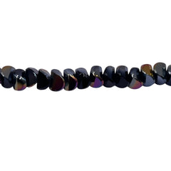 6mm Crescent Glass Crystal Jet VD