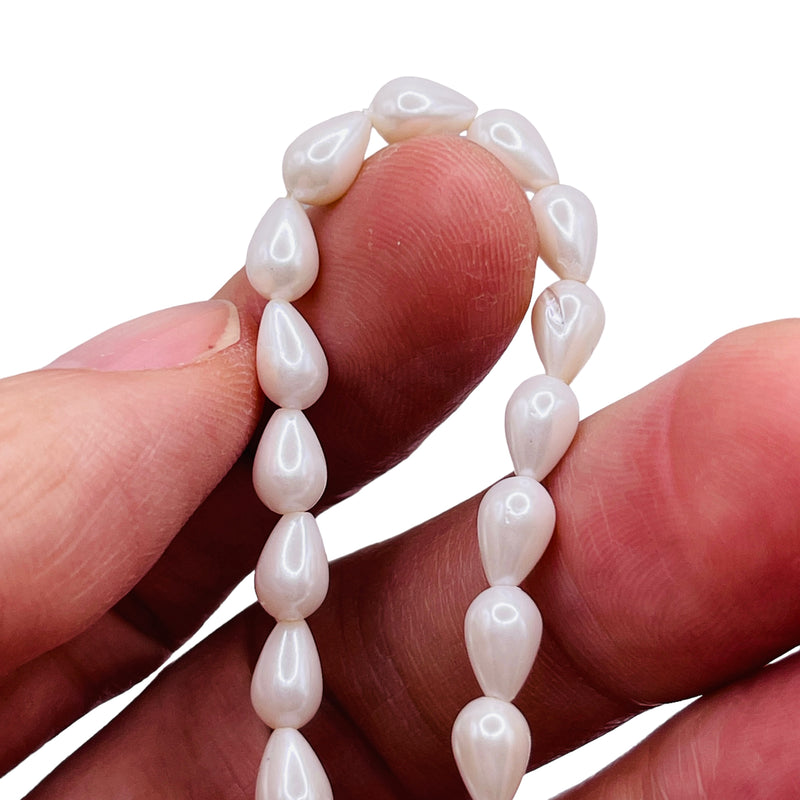 7x5mm Tear Drop Shell Pearl