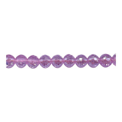 6mm Thunder Polish Round Disco Cut Lt. Amethyst Super AB