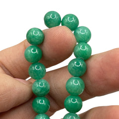 8mm Round Dyed Jade
