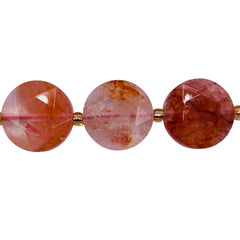 16mm Coin Cut Fire Quartz
