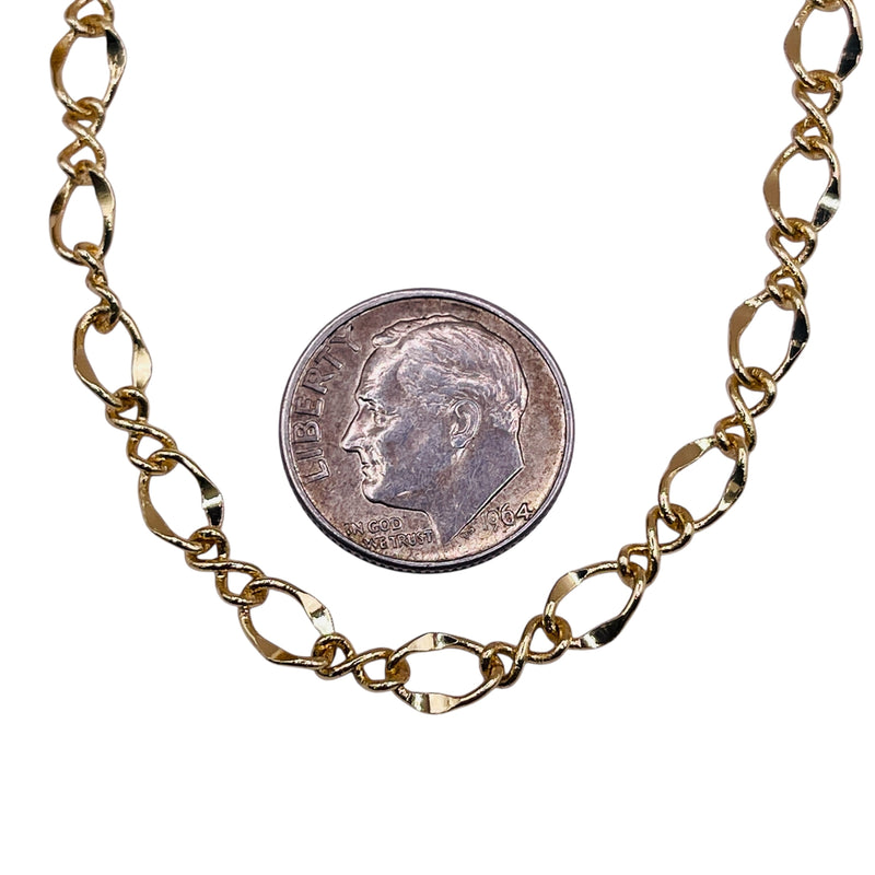 Losolo Chain 7x5mm 18K Gold Plated