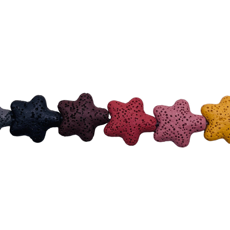 20mm Star Lava Multi Colors