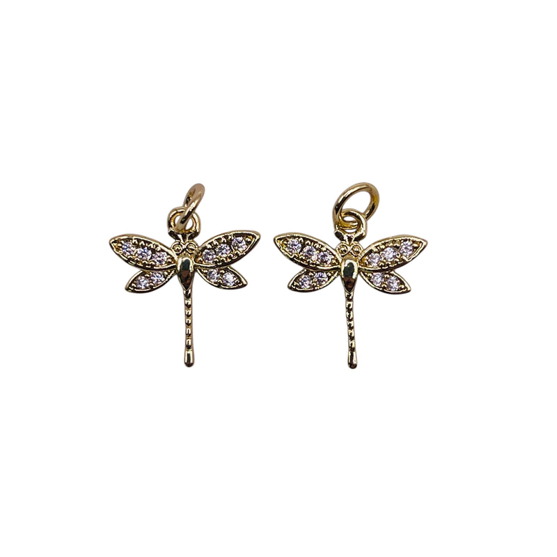 15x14mm Dragonfly Charm