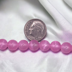 8mm Super Cat Eye(Gypsum) Pink
