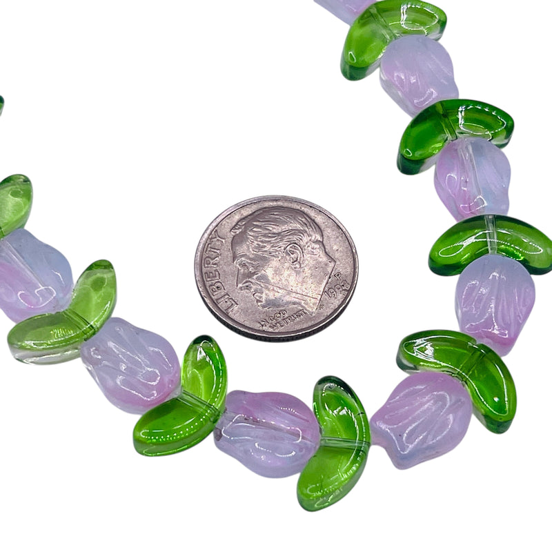 16x14mm Rose Glass Lt. Pink