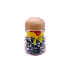 3mm Thunder Polish Glass Crystal Bicone Silver Bottle
