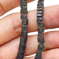 5mm Square Disc Lava Matt Gunmetal RB