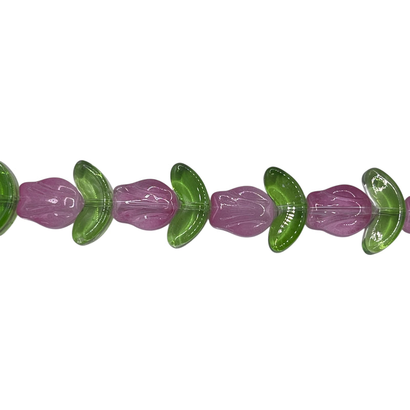 16x14mm Rose Glass Pink