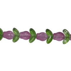 16x14mm Rose Glass Pink