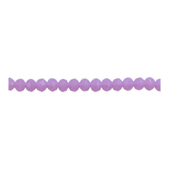 4mm Thunder Polish Glass Crystal Roundel Cut Rose Jade