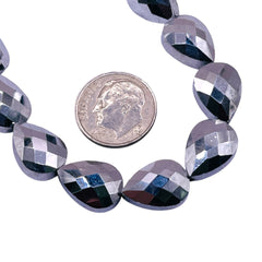 14x10mm Tear Drop White Gold