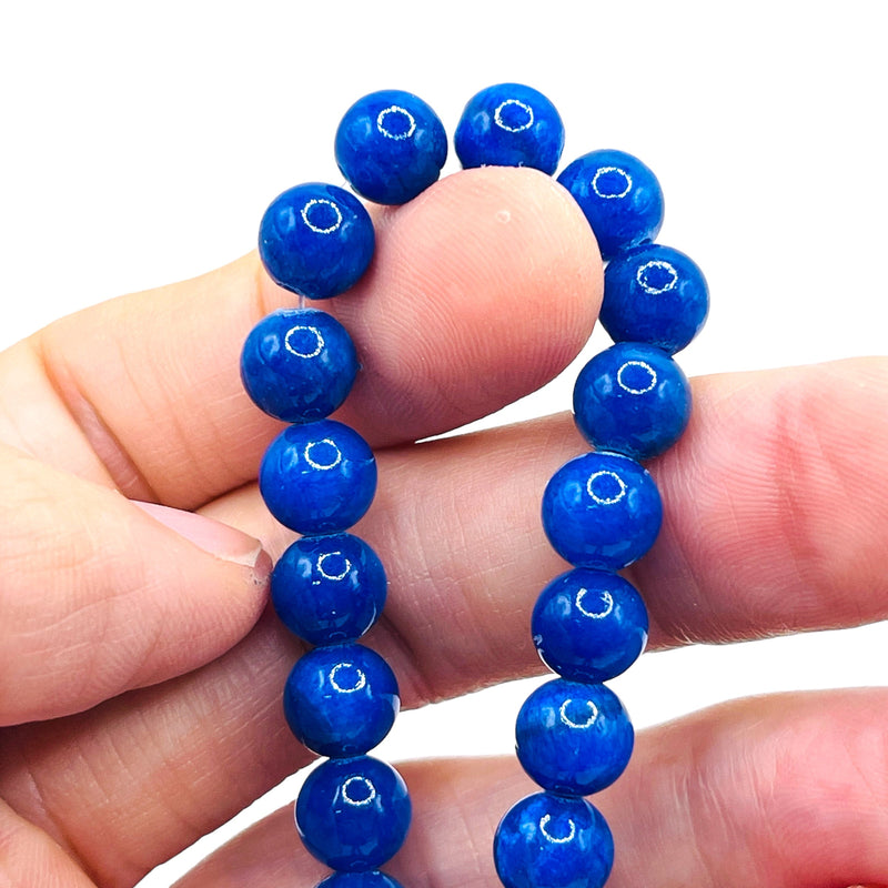 Dyed Jade Round Sapphire