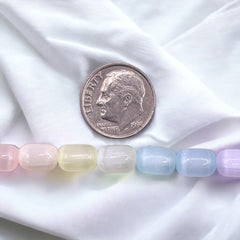 9x6mm Cylinder Super Cat Eye (Gypsum) Mixed