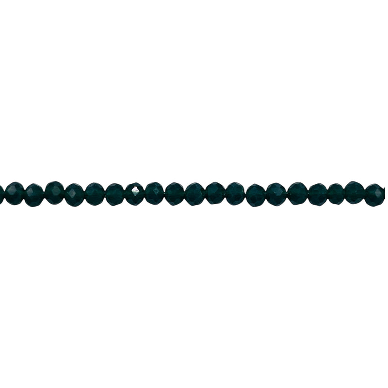 3mm Thunder Polish Glass Crystal Roundel Cut Sacramento