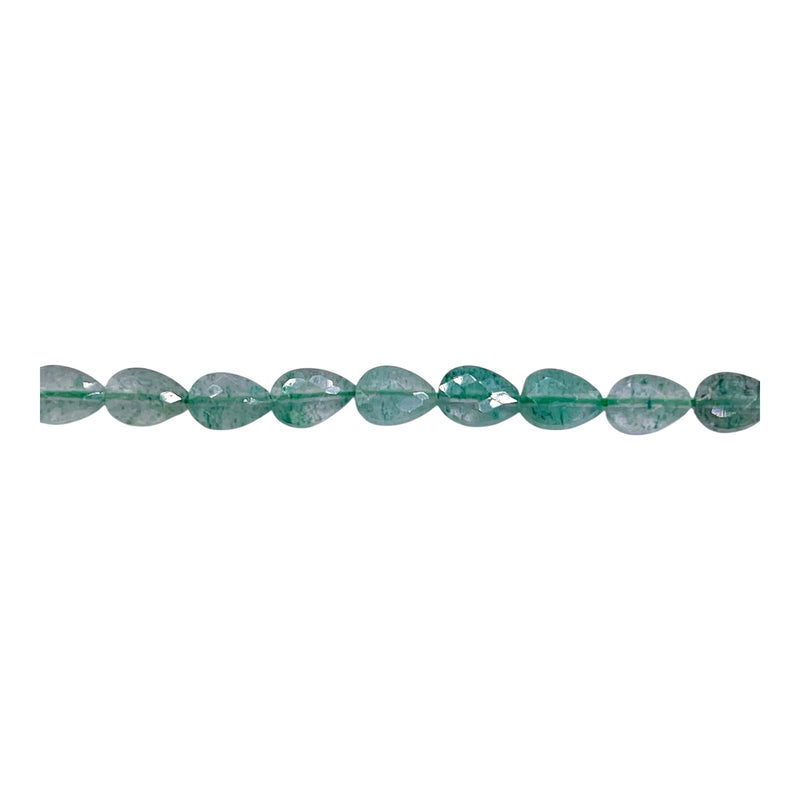 6x4mm Teardrop Cut Green Strawberry Quartz