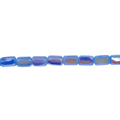6x4mm Cylinder Glass Crystal Lt. Sapphire Jade Super AB