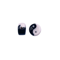 10mm Yin Yan Handmade and painted Porcelain