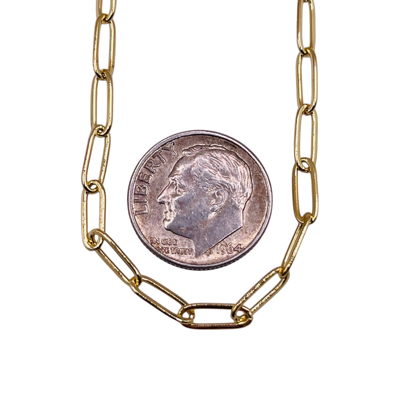 Losolo Chain 9x3mm 18K Gold Plated