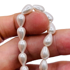 10x6mm Tear Drop Shell Pearl