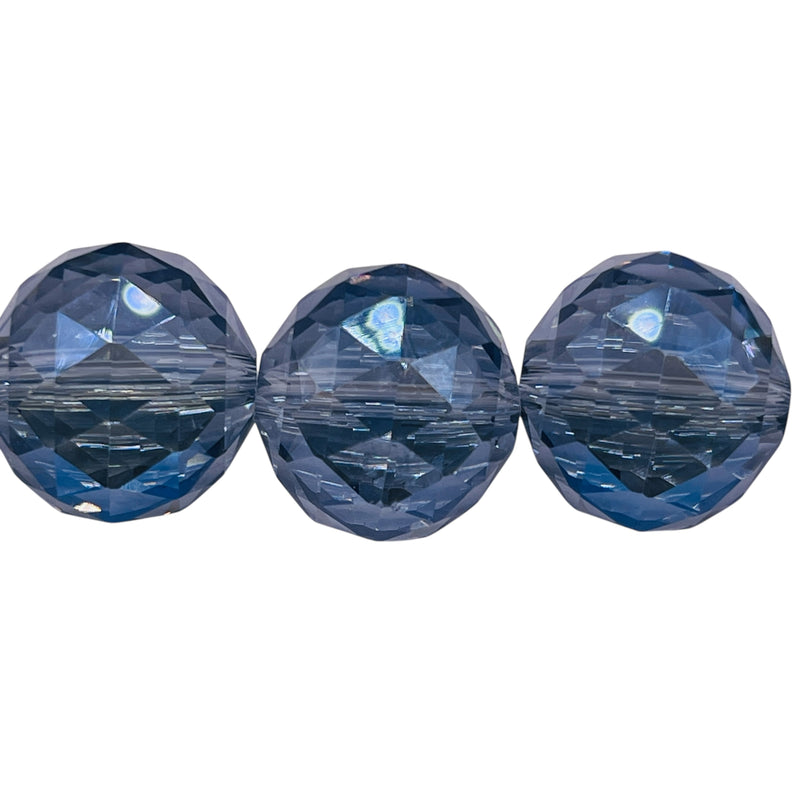 20mm Round Cut Glass Crystal Magic Blue