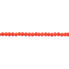 2mm Thunder Polish Glass Crystal Roundel Cut Orange Jade